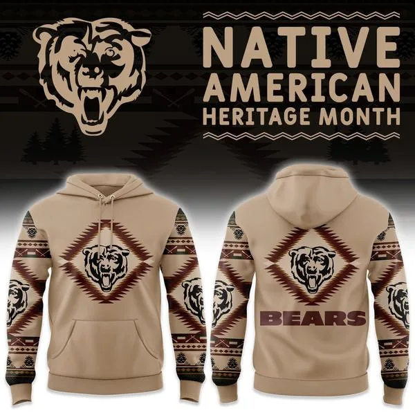 Chicago Bears America Native Hoodie