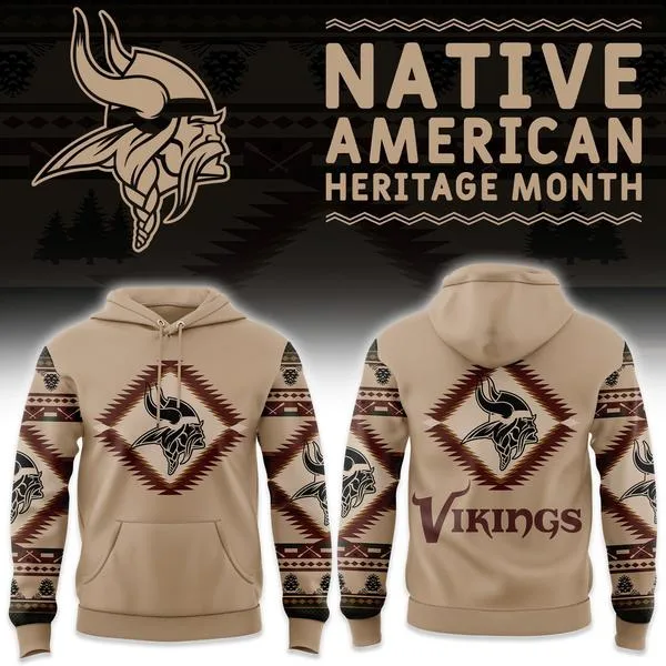 Minnesota Vikings America Native Hoodie