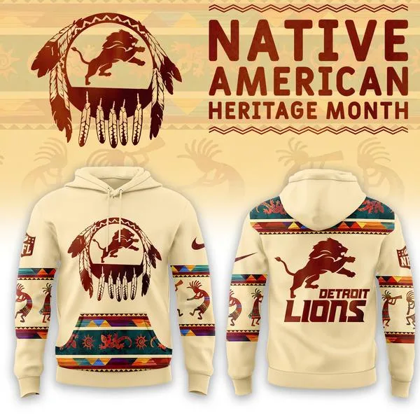Detroit Lions America Native Edition Hoodie V2