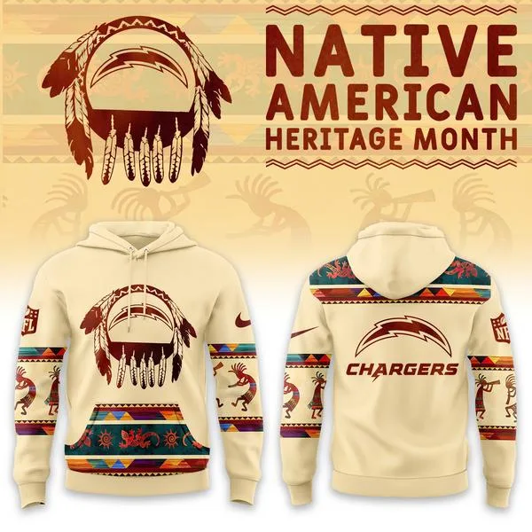 Los Angeles Chargers America Native Edition Hoodie V2
