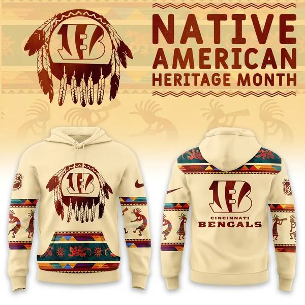 Cincinnati Bengals America Native Edition Hoodie V2
