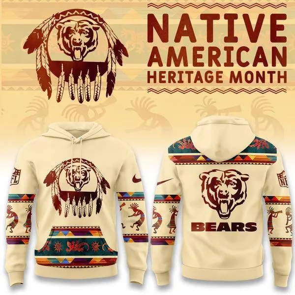 Chicago Bears America Native Edition Hoodie V2