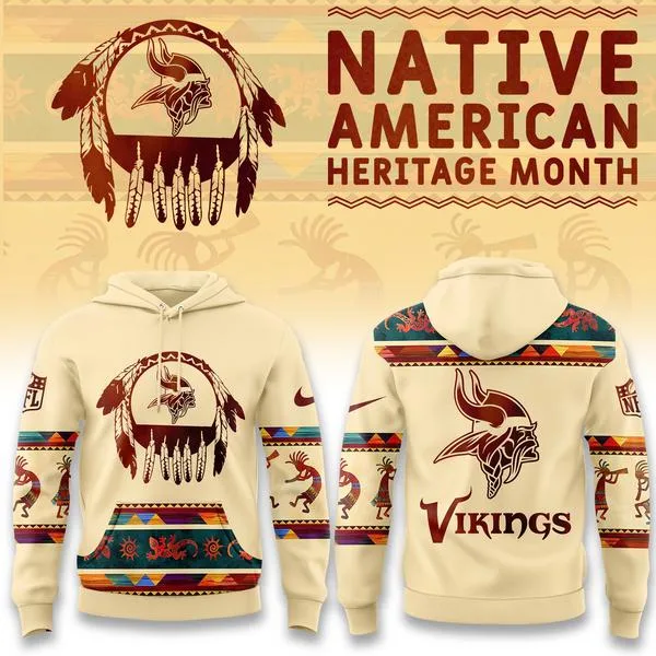 Minnesota Vikings America Native Edition Hoodie V2