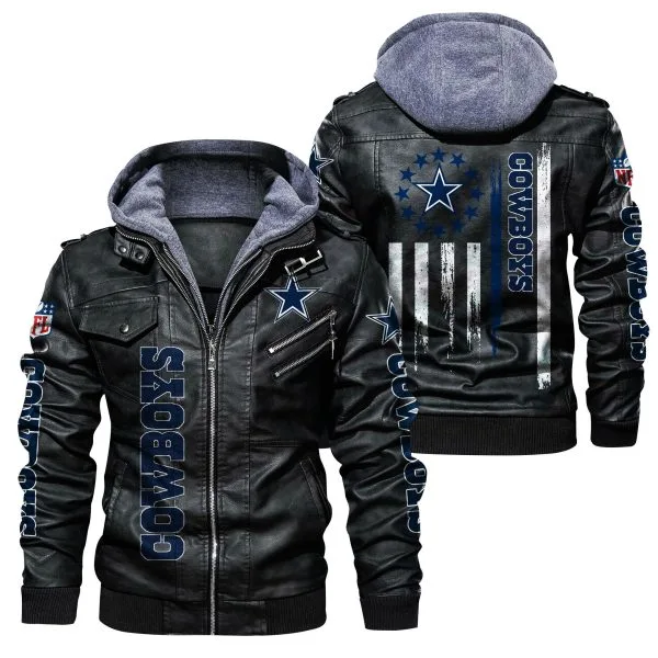 Dallas Cowboys Leather Jacket Pe62