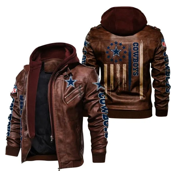 Dallas Cowboys Leather Jacket Hc73