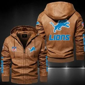 Detroit Lions Leather Jacket AP48