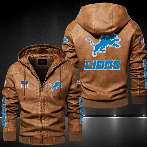 Detroit Lions Leather Jacket AP48