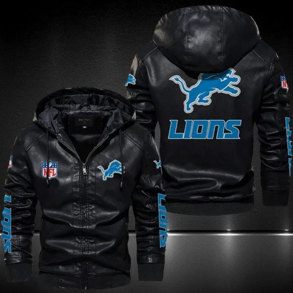 Detroit Lions Leather Jacket XI72