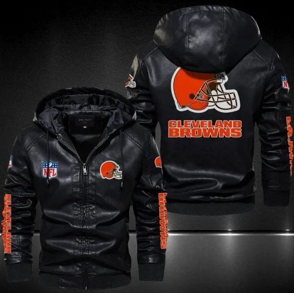 Cleveland Browns Leather Jacket YI38