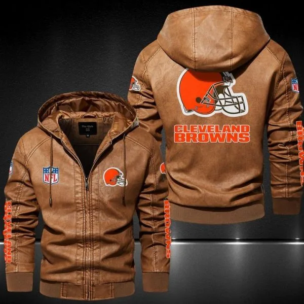 Cleveland Browns Leather Jacket JS83