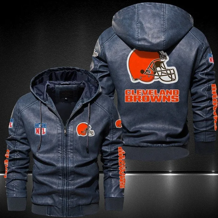 Cleveland Browns Leather Jacket PQ84