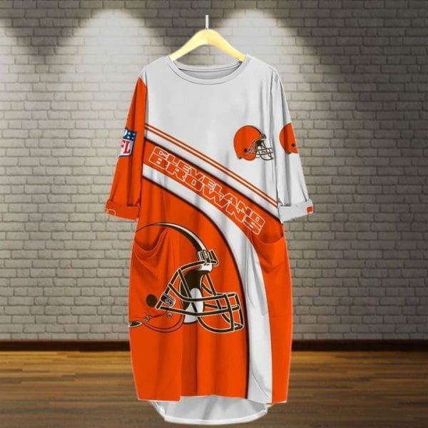 Cleveland Browns Batwing Pocket Dress VU37