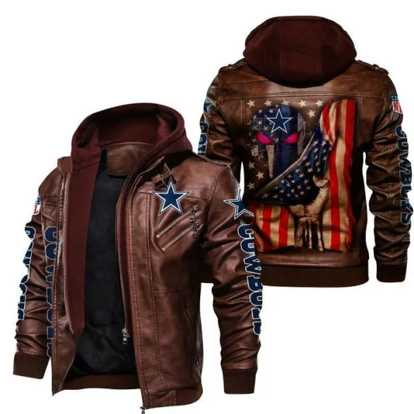 Dallas Cowboys Leather Jacket He71