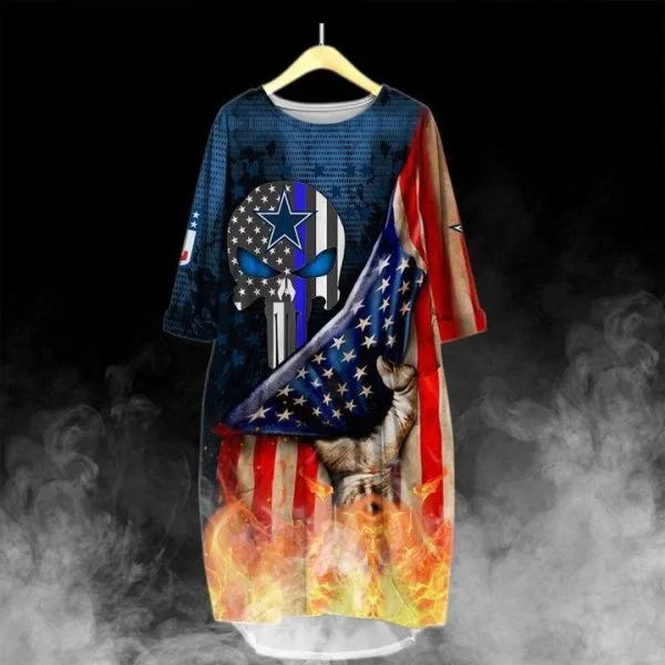 Dallas Cowboys Batwing Pocket Dress GU37