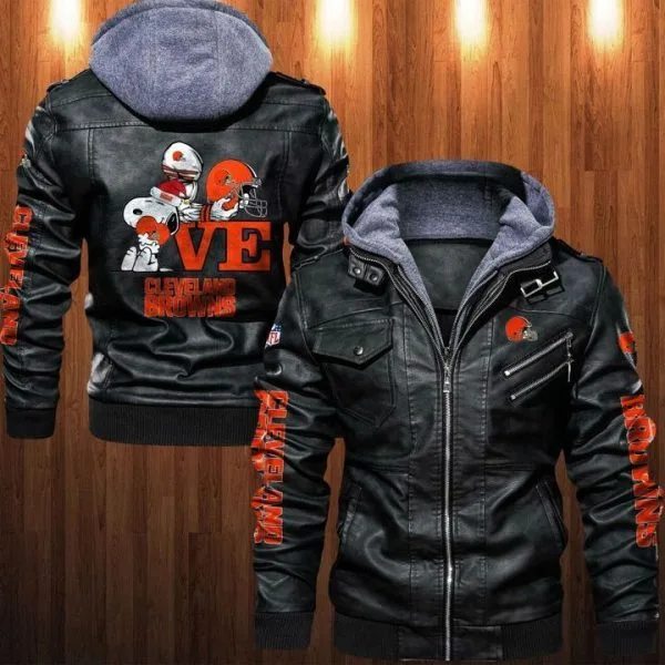 Cleveland Browns Leather Jacket GW62