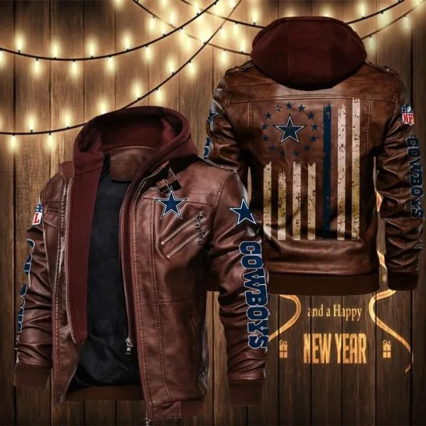 Dallas Cowboys Leather Jacket Xg83