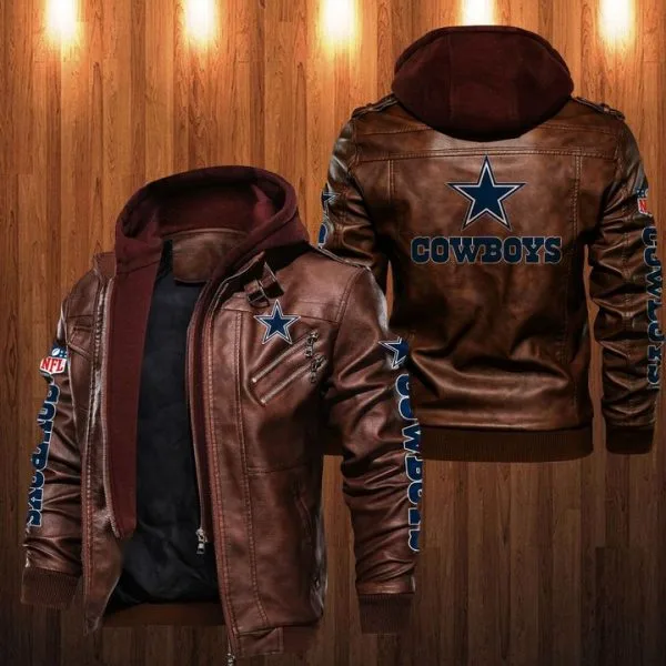 Dallas Cowboys Leather Jacket Fn73