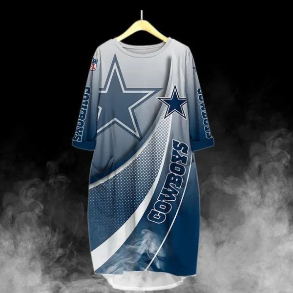 Dallas Cowboys Batwing Pocket Dress UF77