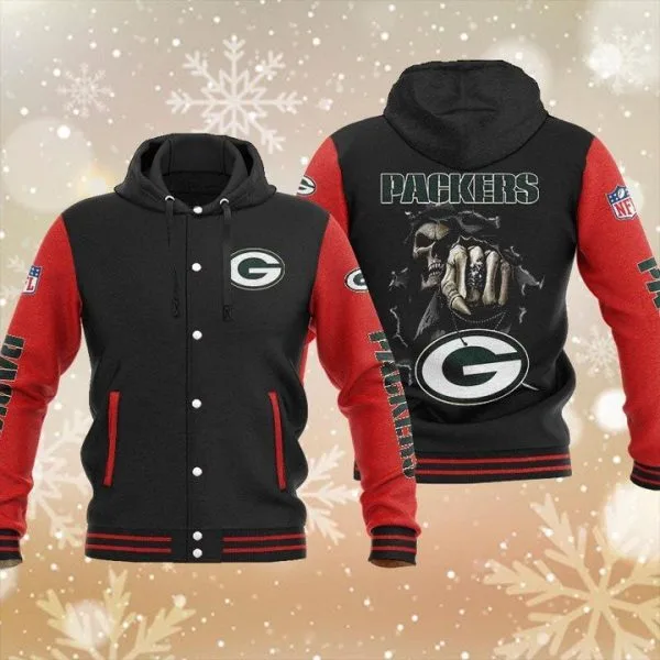 Green Bay Packers Baseball Jacket XI82 - Image 2