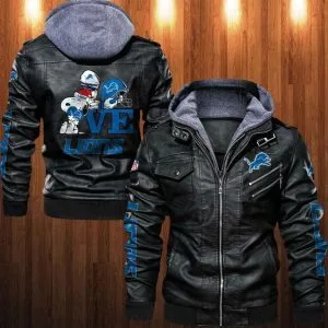 Detroit Lions Leather Jacket LK39