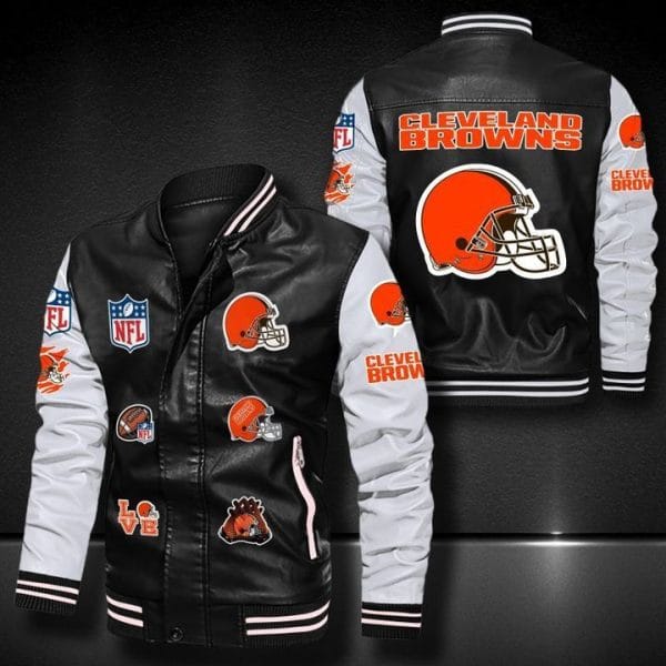 Cleveland Browns Leather Jacket NE47