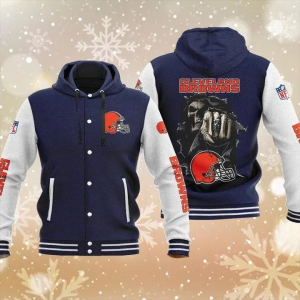 Cleveland Browns Baseball Jacket IV64 - Image 2