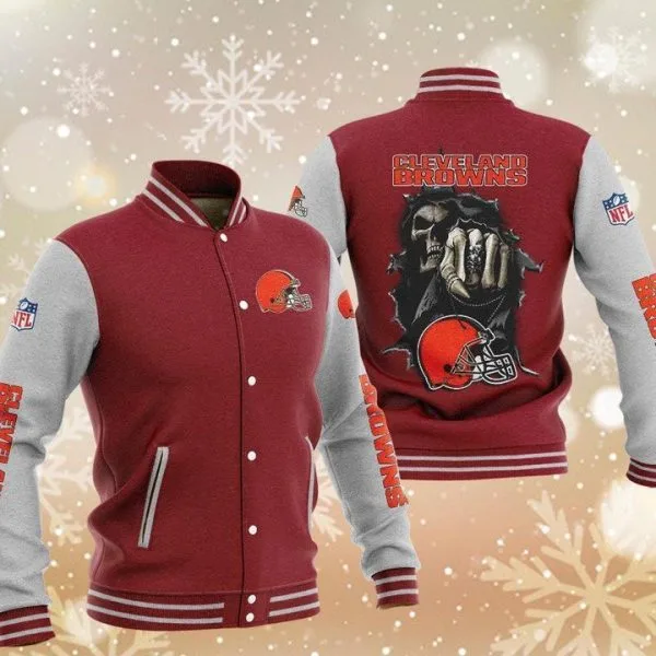 Cleveland Browns Baseball Jacket QU68