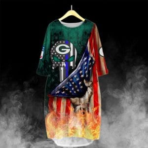 Green Bay Packers Batwing Pocket Dress ID83