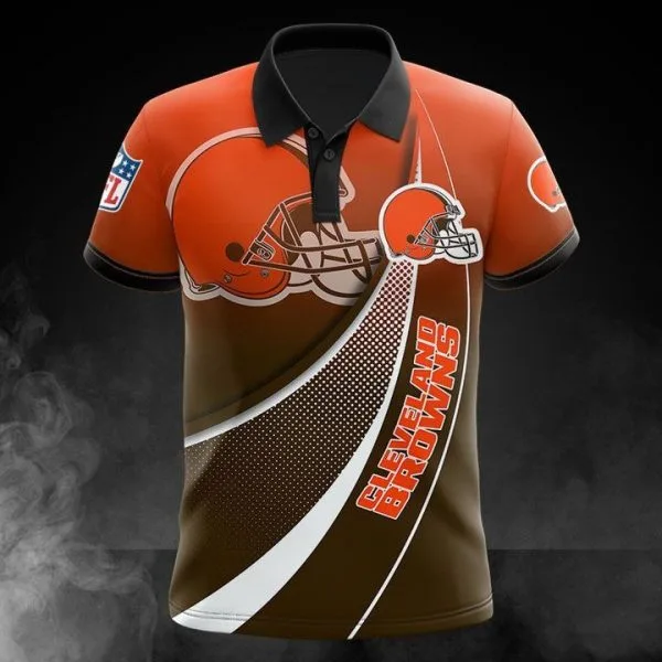 Cleveland Browns Polo T-Shirt Full Size GX71