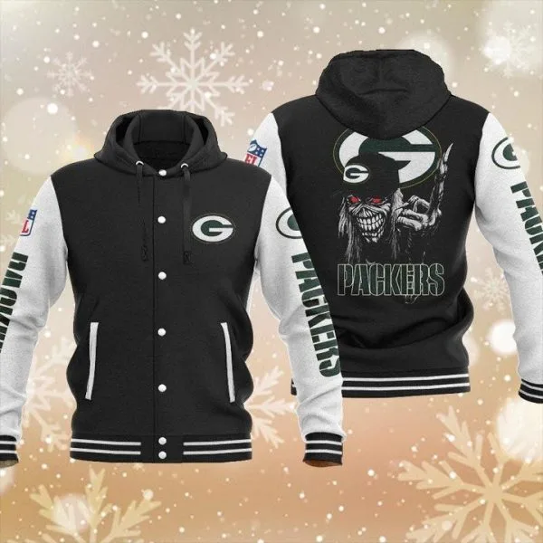 Green Bay Packers Baseball Jacket PQ93 - Image 2