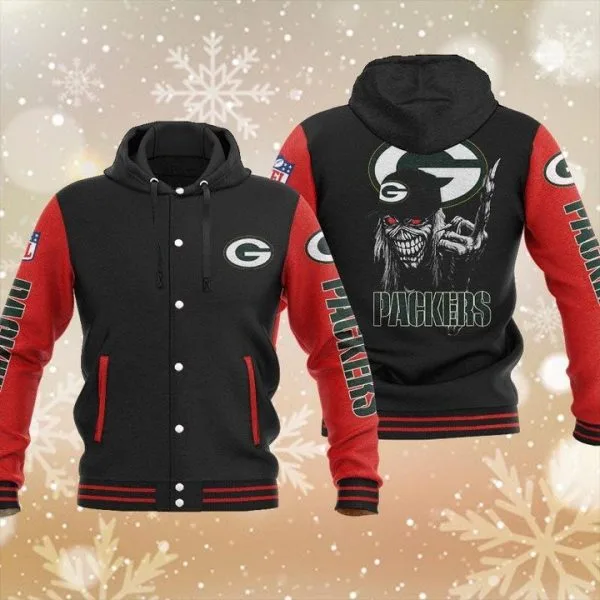 Green Bay Packers Baseball Jacket MW48 - Image 2