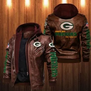 Green Bay Packers Leather Jacket MS18