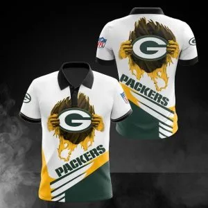 Green Bay Packers Polo T-Shirt Full Size JU73