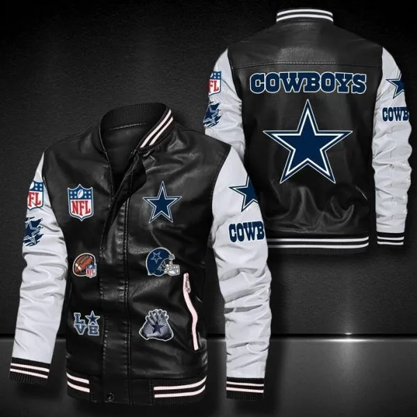 Dallas Cowboys Leather Jacket Ey36
