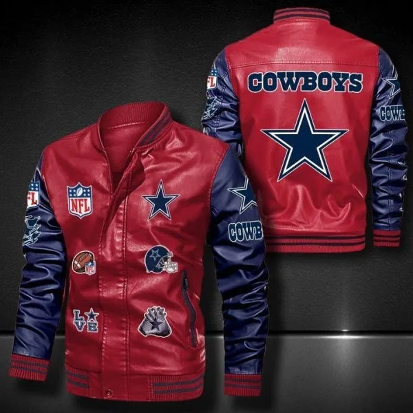 Dallas Cowboys Leather Jacket Ut25