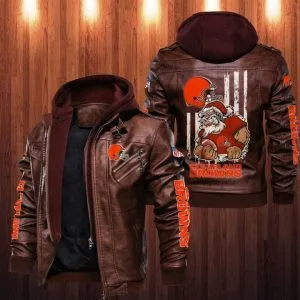 Cleveland Browns Leather Jacket VC63