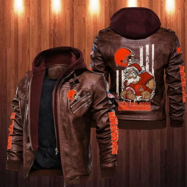 Cleveland Browns Leather Jacket VC63