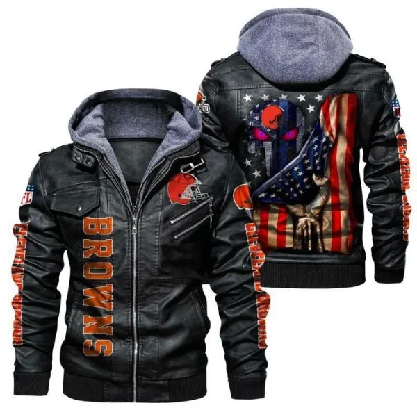 Cleveland Browns Leather Jacket PF87