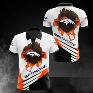 Denver Broncos Polo T-Shirt Full Size HK44
