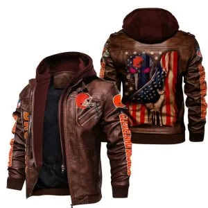 Cleveland Browns Leather Jacket HW67