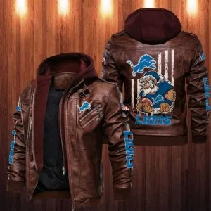 Detroit Lions Leather Jacket GH74