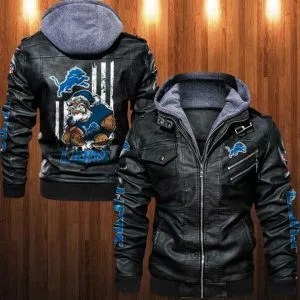 Detroit Lions Leather Jacket UB37