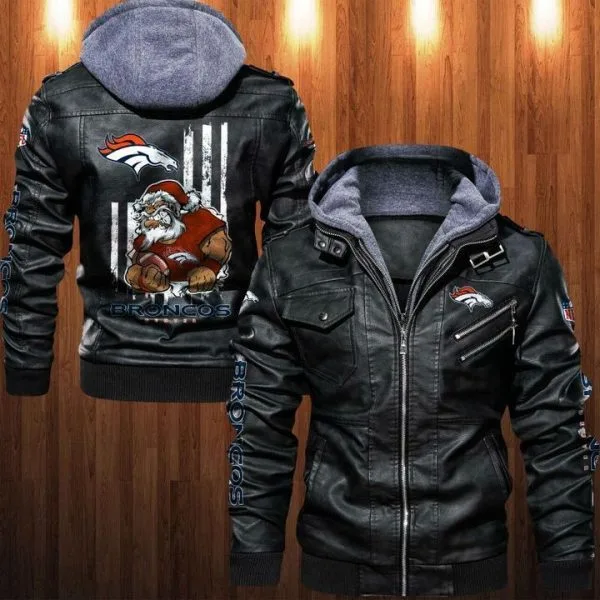 Denver Broncos Leather Jacket KS72