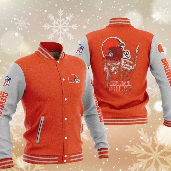 Cleveland Browns Baseball Jacket LW73 - Image 2