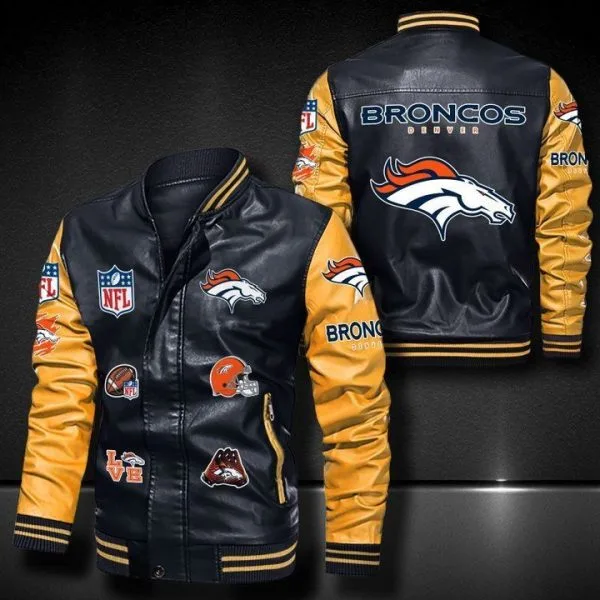 Denver Broncos Leather Jacket PQ73