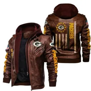 Green Bay Packers Leather Jacket PZ63