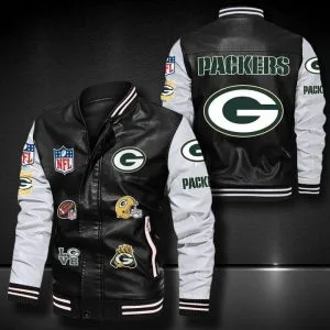 Green Bay Packers Leather Jacket HA19