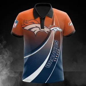 Denver Broncos Polo T-Shirt Full Size PG36