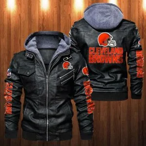 Cleveland Browns Leather Jacket HO37