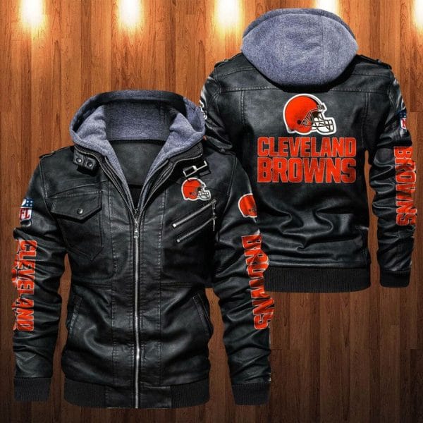 Cleveland Browns Leather Jacket HO37